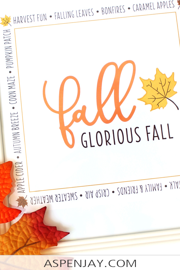 Autumn printable to quickly dress up your house for the season!  #fallprintable #allthingsfall #autumntime