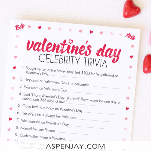 Celebrity Valentine’s Trivia Game – Their Amusing Ties to the Day of Love