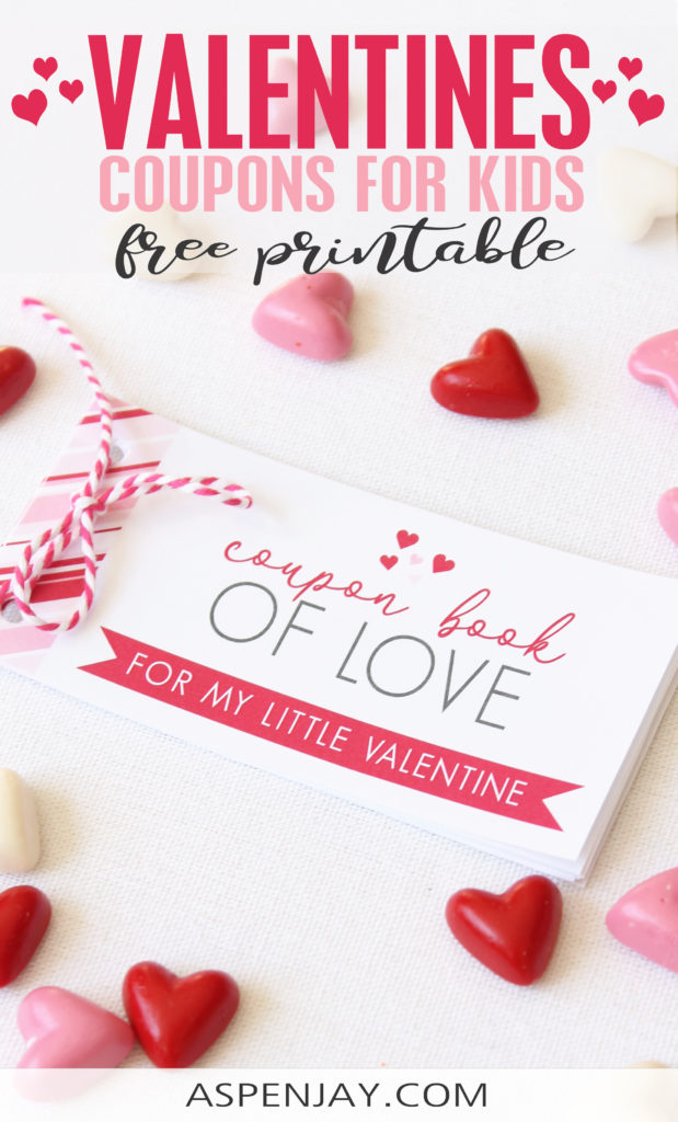 Free Printable Valentine Coupons for kids! #valentinecoupons #kidsvalentinecoupons #valentinecouponbook