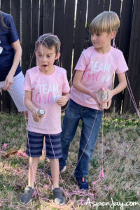 Baby is a ... { Silly String Gender Reveal } - Aspen Jay