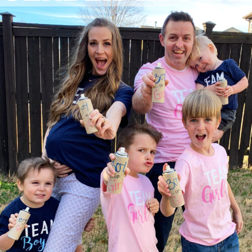 Baby is a …  { Silly String Gender Reveal }