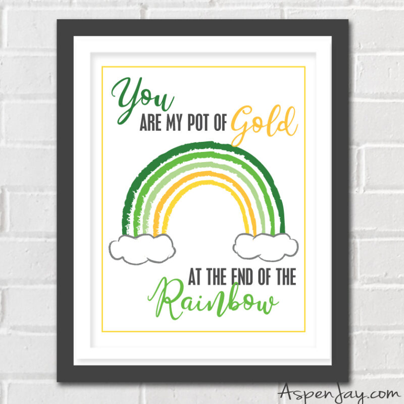 Download this FREE St. Patrick's Day Printable Wall Art to add a little festive cheer to your home this March!