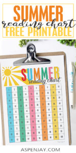 Free Summer Reading Chart Printable - Aspen Jay