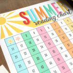 Print this fun Summer Reading Chart to encourage your children to read a lot this summer!