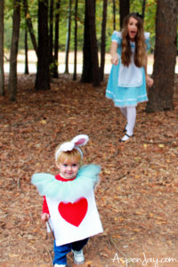 Creative DIY Family Alice in Wonderland Costumes for Halloween - Aspen Jay