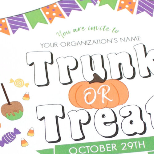 FREE Trunk or Treat Flyer Template