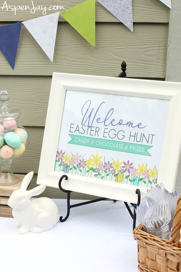 FREE printable welcome sign for egg hunt. These 16 tips are guaranteed to help you host an EPIC hunt that everyone will be sure to enjoy! #easteregghunt #egghunt