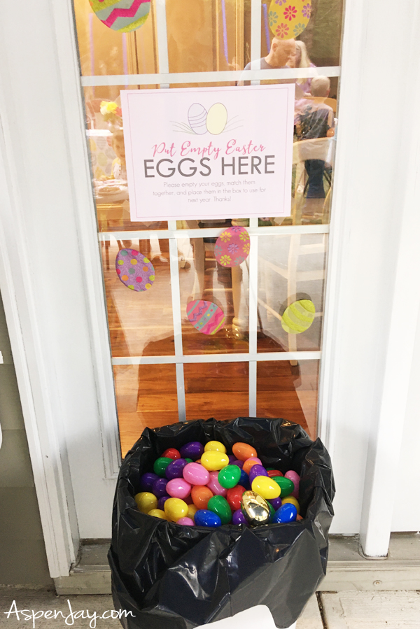 Recycle the eggs for next year! This post is full of valuable Easter egg hunt tips to help you throw a memorable hunt! #easteregghunt #egghunt