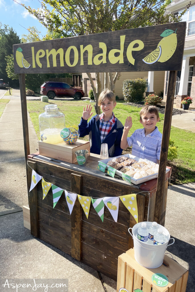 Easy and Portable Lemonade Stand for Kids