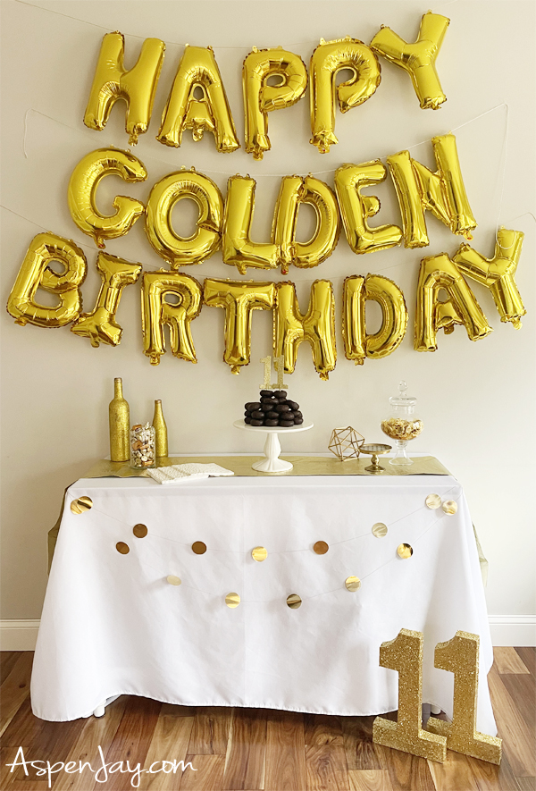 All your golden birthday questions answered plus 18 golden birthday ideas to make the milestone birthday absolutely perfect! #6 Surprise set up!