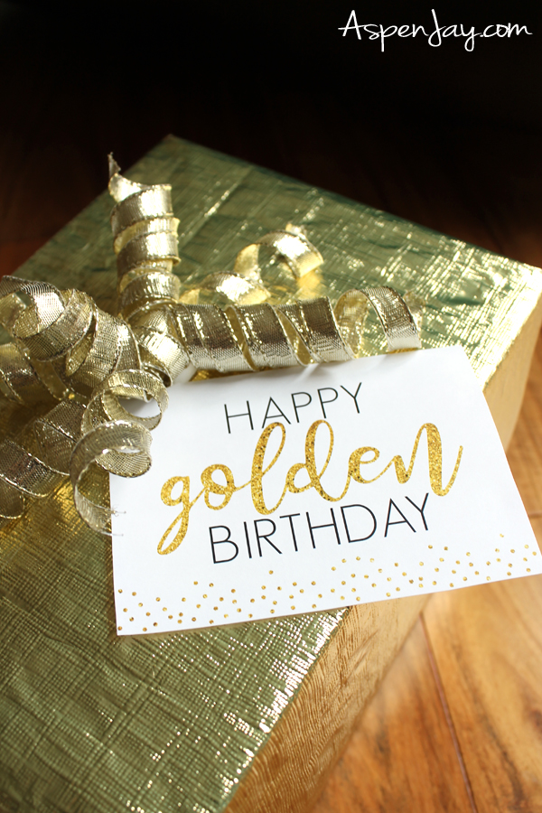 All your golden birthday questions answered plus 18 golden birthday ideas to make the milestone birthday absolutely perfect! Golden birthday cards