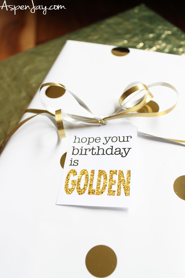 All your golden birthday questions answered plus 18 golden birthday ideas to make the milestone birthday absolutely perfect! Golden gift tags