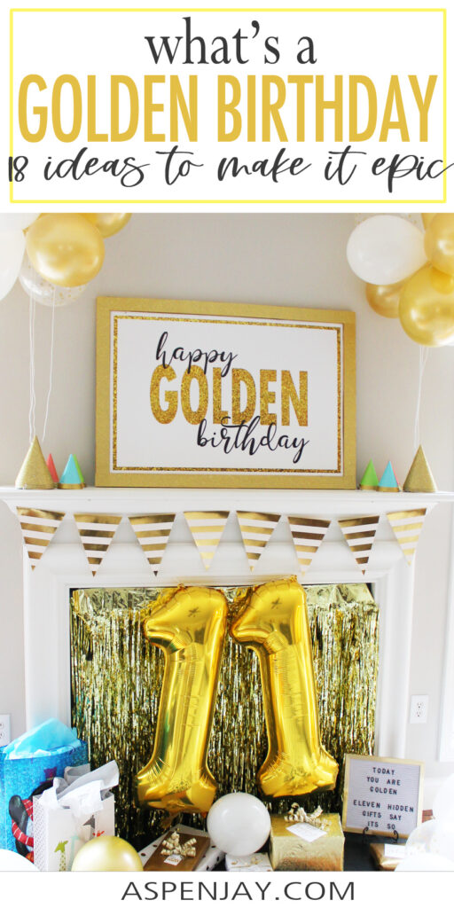 All your golden birthday questions answered plus 18 golden birthday ideas to make the milestone birthday absolutely perfect!