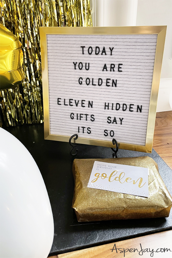 All your golden birthday questions answered plus 18 golden birthday ideas to make the milestone birthday absolutely perfect! #10 Match the number of gifts