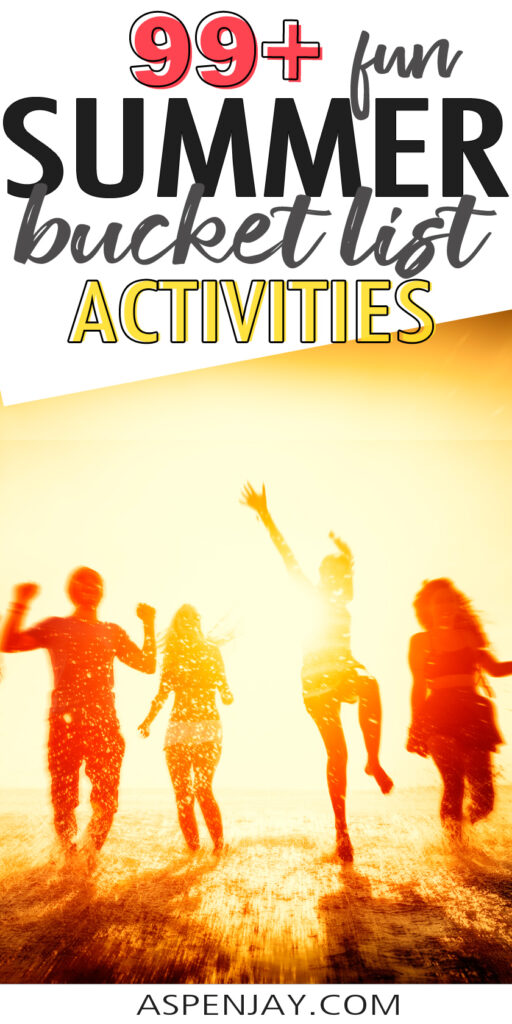 99+ awesome ideas for a summer bucket list! Free printable included