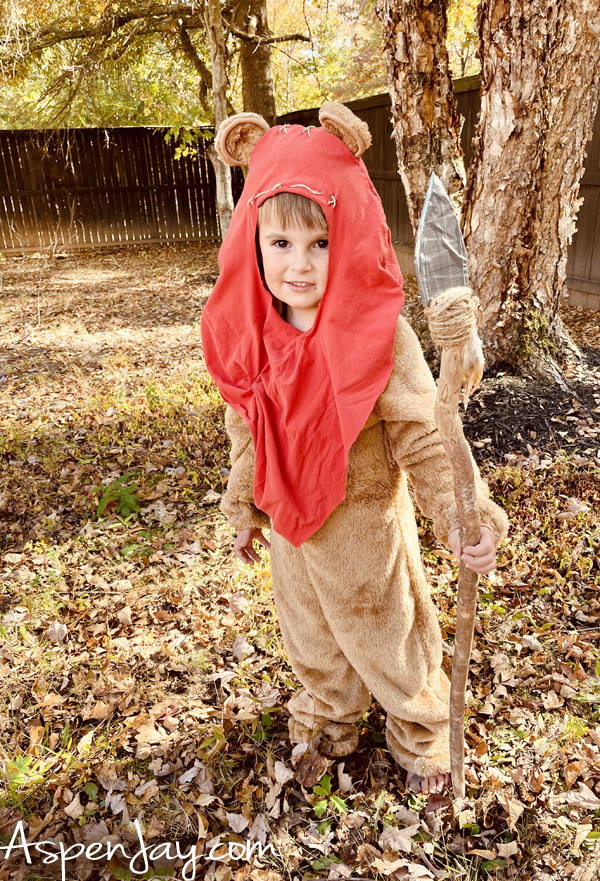 Need epic costumes ideas this Halloween? You don't need to travel to a galaxy far, far away for authentic Star Wars family costumes! DIY Ewok costume for toddlers.