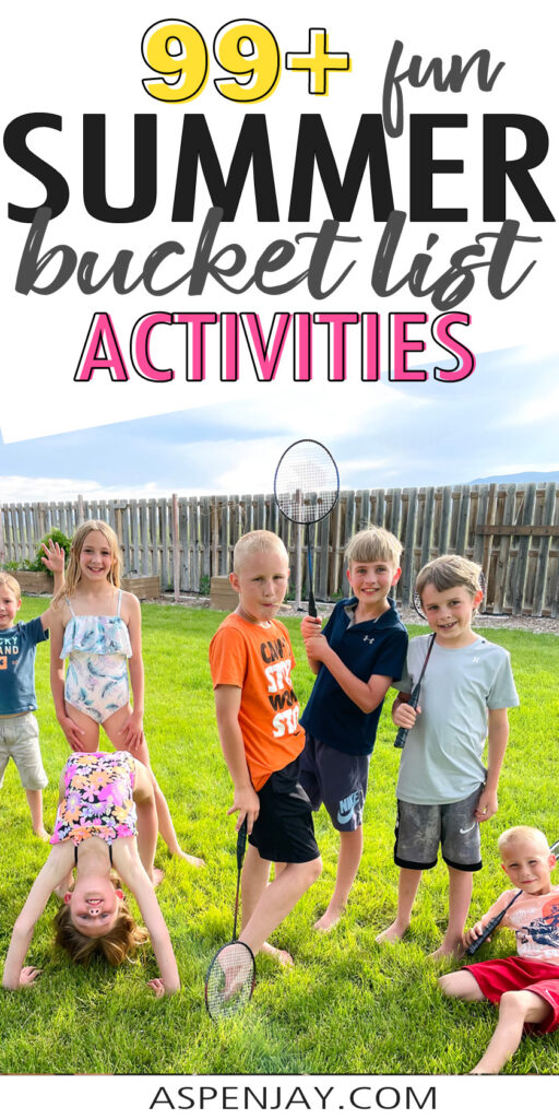 Looking for fun activities to do this summer? Here are 99+ awesome summer bucket list ideas to include in your summer! Plus a free summer bucket list printable! 