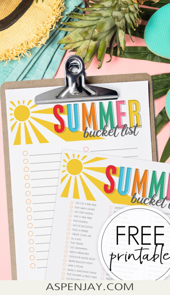 Summer Bucket List Challenge (+ free printables!) - The Mama Project