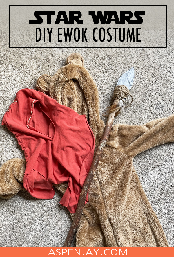 DIY Ewok costume. Need epic costumes ideas this Halloween? You don't need to travel to a galaxy far, far away for authentic Star Wars family costumes! 