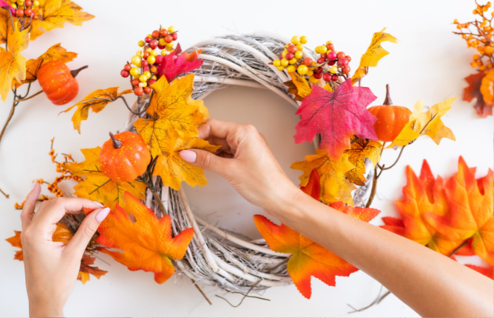 Make a harvest wreath! 