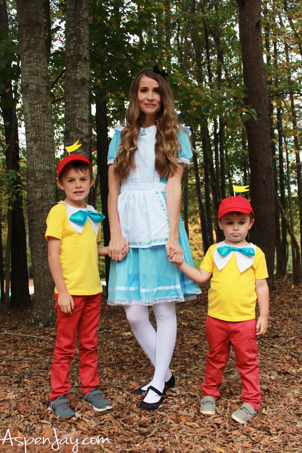 Looking for easy, last minute costume ideas for Halloween? These DIY Alice in Wonderland costumes are a perfect for the whole family, they look fabulous, and are budget friendly.