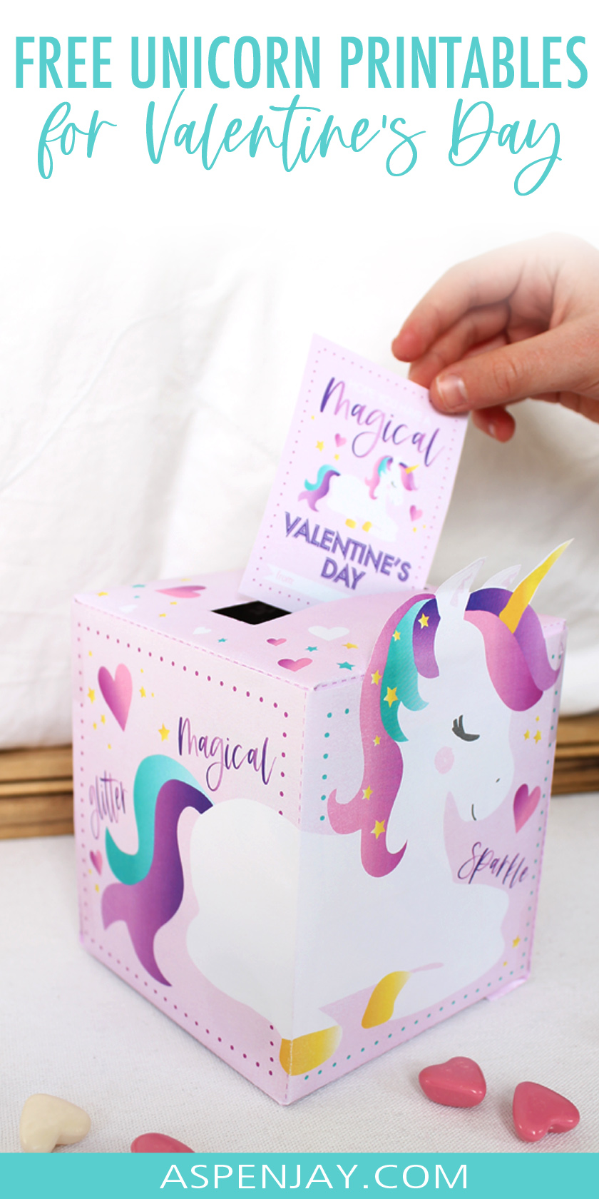 An Enchanting Unicorn Valentines Box Idea – FREE Printable & Easy DIY ...