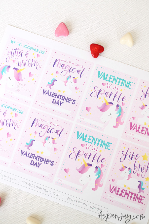 These magical Unicorn Valentines Cards are the perfect way to spread a little enchantment this February the 14th! With four designs to choose from, your unicorn lover will love these mythical designs! 