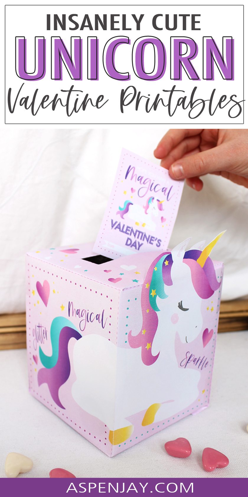 An Enchanting Unicorn Valentines Box Idea – FREE Printable & Easy DIY ...