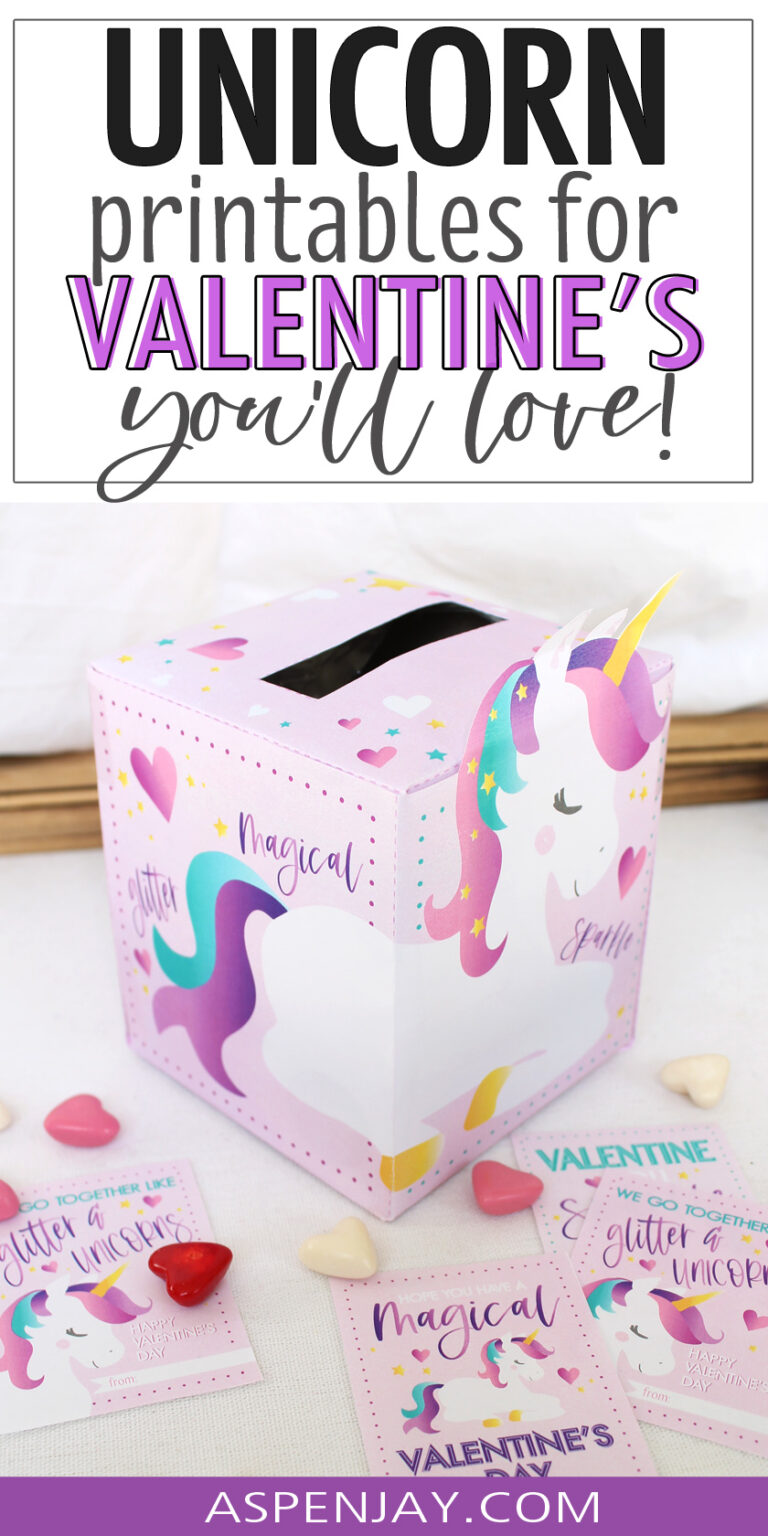 Magically Cute Unicorn Valentines Cards Kids Will Love – Free Printable ...