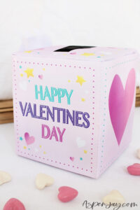 An Enchanting Unicorn Valentines Box Idea FREE Printable Easy DIY