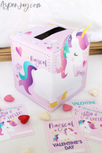 An Enchanting Unicorn Valentines Box Idea – FREE Printable &amp; Easy DIY ...