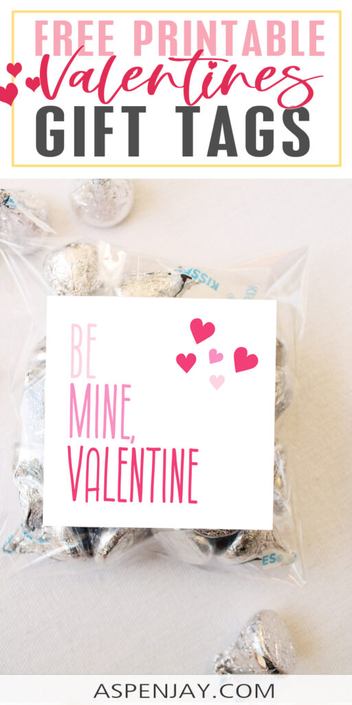 These FREE printable Valentine tags are perfect to attach to the goodies and treats your child will be handing out at school.