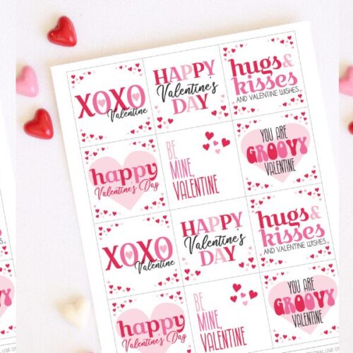 Free Printable Valentine Tags – Insanely Cute Classroom Favors