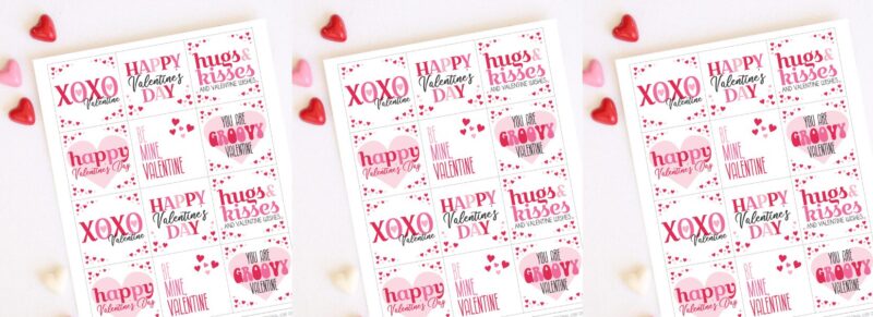 free printable valentine tags to attach to your valentine's day goodies!