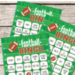 Free printable football bingo cards