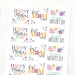 These FREE printable Happy Mother's Day gift tags are a perfect touch to any little bag of treats, cookies, or chocolates to the the wonderful mothers in your life!