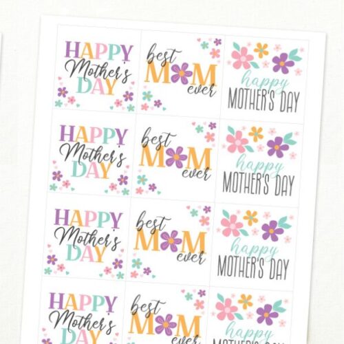Free Printable Mother’s Day Gift Tags – for a Sweet Personal Touch
