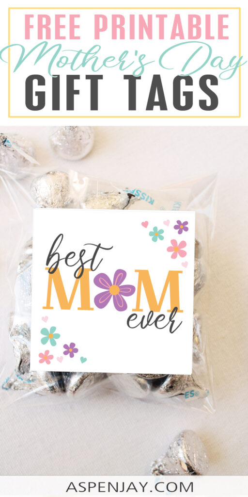 These Happy Mother's Day gift tags are a perfect touch to any little bag of treats, cookies, or chocolates to the the wonderful mothers in your life!