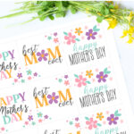 These Happy Mother's Day gift tags are a perfect touch to any little bag of treats, cookies, or chocolates to the the wonderful mothers in your life!