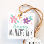 These Happy Mother's Day gift tags are a perfect touch to any little bag of treats, cookies, or chocolates to the the wonderful mothers in your life!