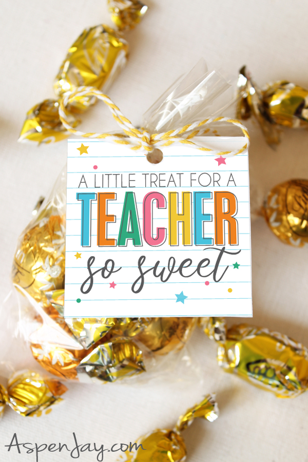 Free printable sweet teacher appreciation gift tags — easy to download, print, and attach to teacher thank-you gifts or end-of-year treats.