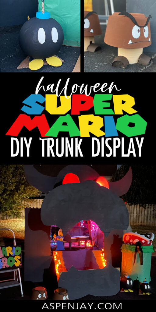 This DIY Super Mario trunk for trunk-or-treat night was such a hit! 🏰✨ From Bowser’s Castle to homemade Bowser's minions, it’s the perfect mix of creative, nostalgic, and fun. Save this idea for your next trunk-or-treat!
