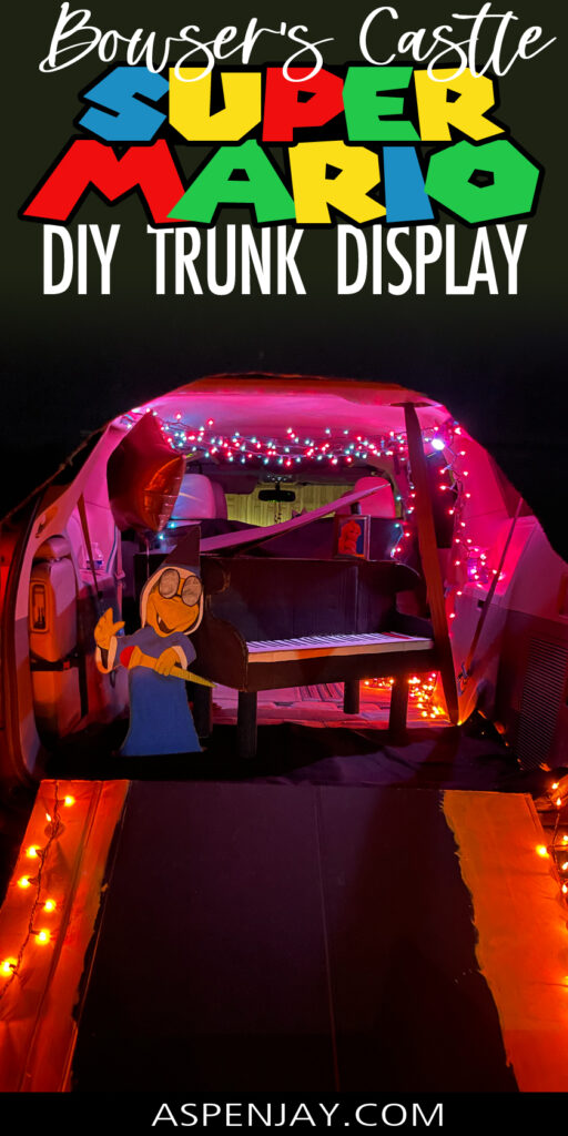 Turn your car into Bowser’s Castle with this DIY Super Mario trunk idea! 🎃 Complete with Goombas, Bob-ombs, Piranha Plants, and glowing castle eyes, this trunk-or-treat is packed with handmade Super Mario details everyone will love.