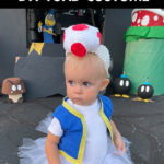 Easy DIY Toad Costume for Girls tutorial. SO CUTE! Definitely need to pin this for Halloween!