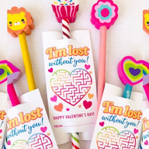 I'm lost without you Valentines! Free printable
