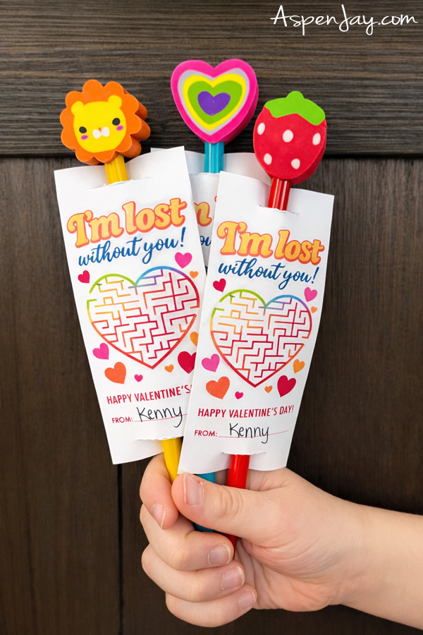 Super cute non candy valentines - free printable! Just download!