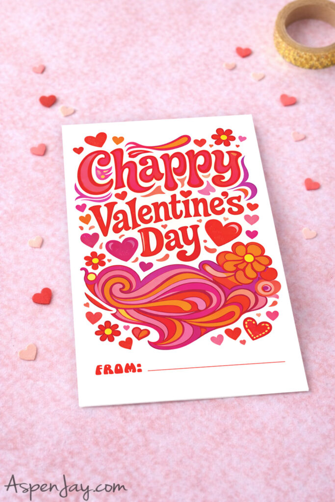 Retro 60s Chapstick Valentine – Free Printable