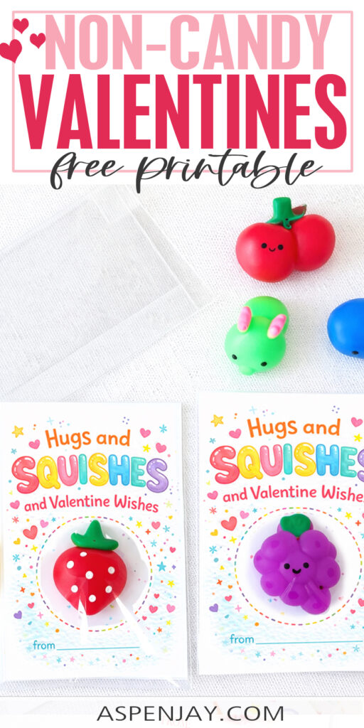 Squishy Valentine cards free printable