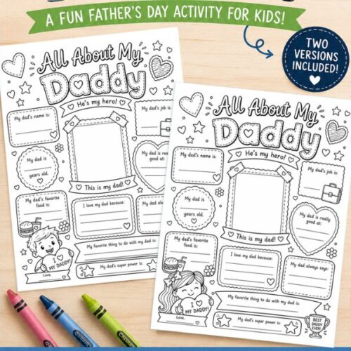 All About My Dad: Free Father’s Day Printable