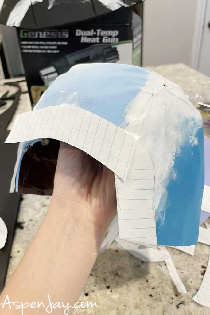 Making the helmet for a DIY Koopa General costume